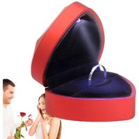 Heart Jewelry Box Velvet Earrings Jewelry Case Box Gift Jewelry Case Gift Boxes For Wedding Engagement Valentine's Day Birthday