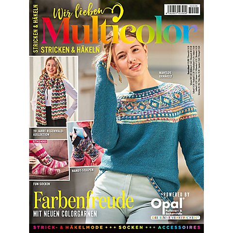 Heft "Wir lieben Multicolor – Stricken & Häkeln"