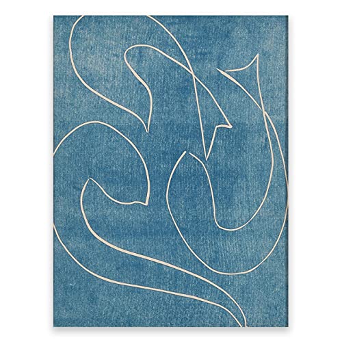 Henri Matisse berühmte Wandkunst. Henri Matisse berühmte Gemälde auf Leinwand drucken. Abstrakte Wandkunst für Wohnzimmer (Pasipa) 30 x 45 cm (11,8 x 17,7 Zoll), Rahmenlos