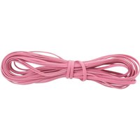 Imitationslederband, 3mm x 5m - Rosa von Pink