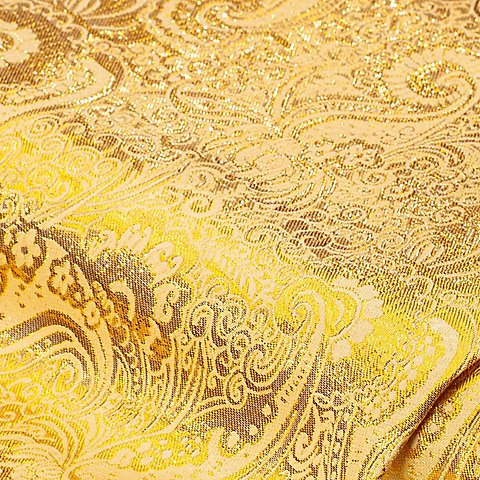 Jacquard "Blumen/Paisley", gelb/gold