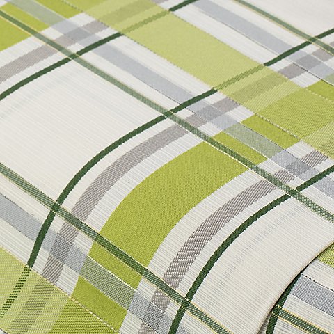 Jacquard "Karo", grün/grau/natur