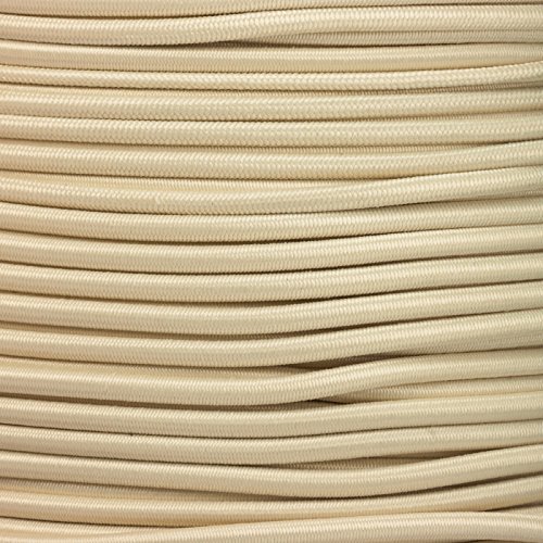 Kahage 10m Gummikordel - Hutgummi - Rundgummi, hochwertig, extra-stark in 3mm, beige