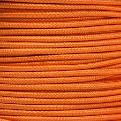 Kahage 5m Gummikordel - Hutgummi - Rundgummi, hochwertig, extra-stark in 3mm, orange