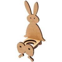 Kantenhocker "Hase Diddy", MDF-Holz von Beige