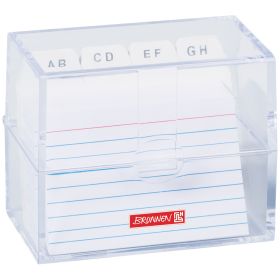 Karteibox A8 inkl. Karteikarten transparent Karteibox A8 inkl. Karteikarten transparent