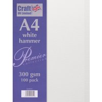 Karton "gehämmert" - Weiß von Craft UK Limited