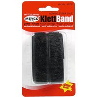 Klettband, selbstklebend - Schwarz von Meyco