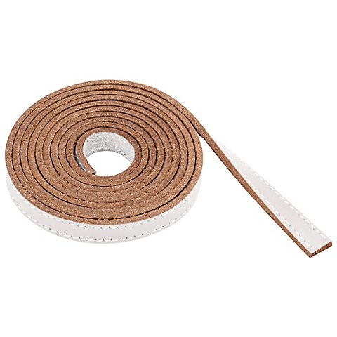 Lederband, weiß, 10 mm, 1,5 m