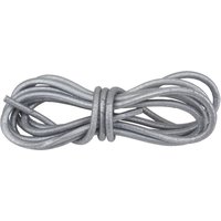 Lederband rund, Ø 2 mm - Silber