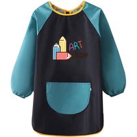 Long Sleeve Art Apron Painting Smock Children Toddler Clothes Soft Feeding Waterproof Art Smock