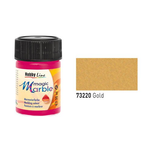 Magic Marble Marmorierfarbe, Gold, 20ml [Spielzeug]