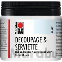 Marabu-Serviettenlack + Kleber, matt, 500ml von Durchsichtig