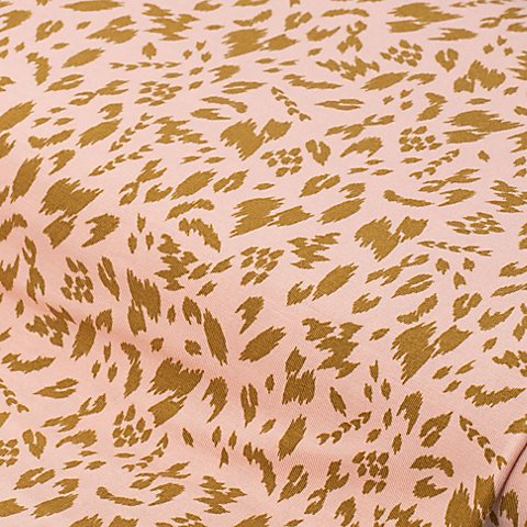 Modal-Jersey "Animal Print", rosé/gold