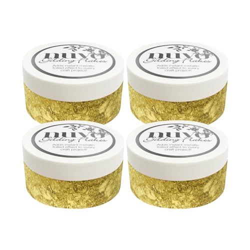 Multipack of 4 - Gilding Flakes - Radiant Gold (200ml) - 850n4