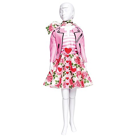 Nähset Puppenkleid "Rosen"