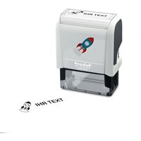 Kinderstempel / Namensstempel & Adressstempel "Rakete" Trodat Printy 4912