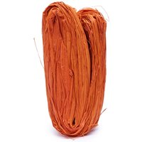 Naturbast, farbig - Orange von Orange