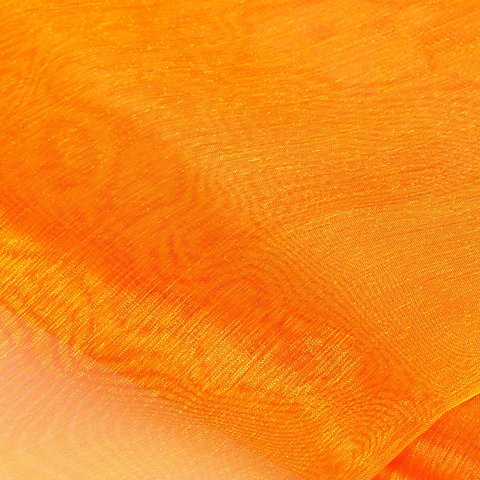 Organza "Delhi", orange/gelb