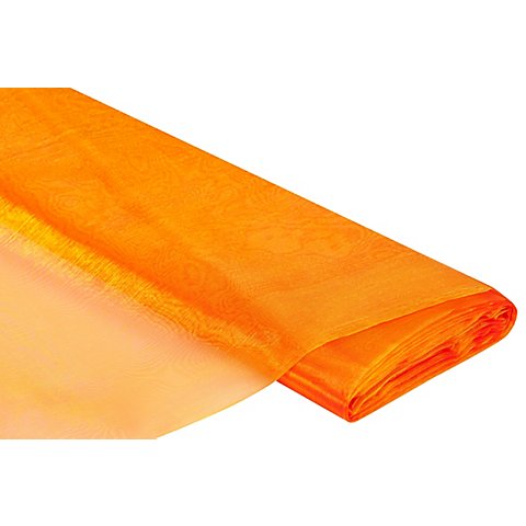 Organza "Delhi", orange/gelb