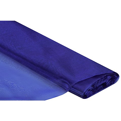 Organza "Delhi", royalblau