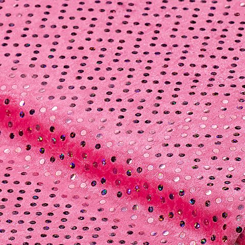 Pannesamt mit Pailletten, pink