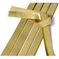 Papierstreifen "Glitter, gold", 15mm von Gebrüder Bertels