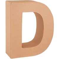 Papp-Buchstabe - Buchstabe "D" von Braun