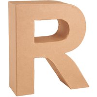 Papp-Buchstabe - Buchstabe "R" von Braun