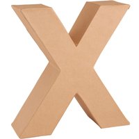 Papp-Buchstabe - Buchstabe "X" von Braun