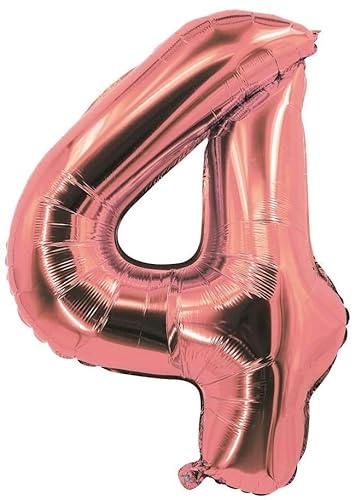 PtitClown - Ballon Aluminium Chiffre 0 85 cm Rose Gold - PtitClown - Rose Gold