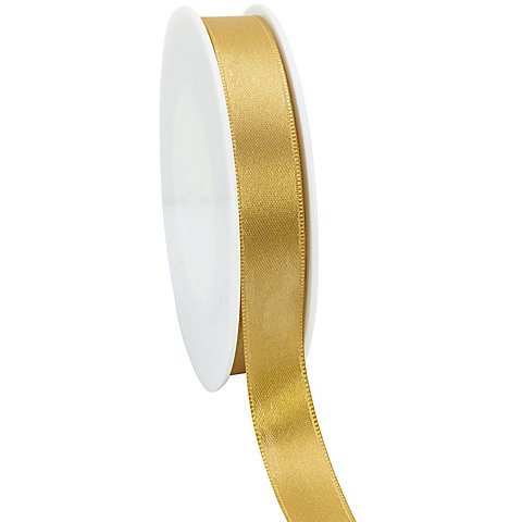 Satinband, gold, 15 mm, 50 m