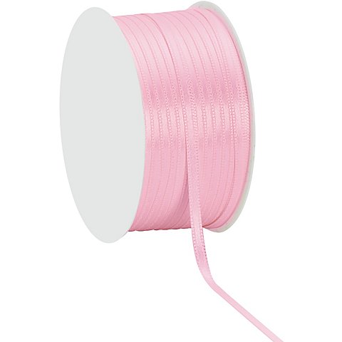 Satinband, rosa, 3 mm, 50 m