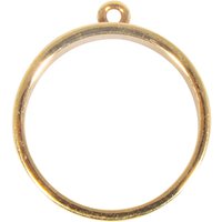 Schmuck-Metallfassung "Rund" - Gold von Gold