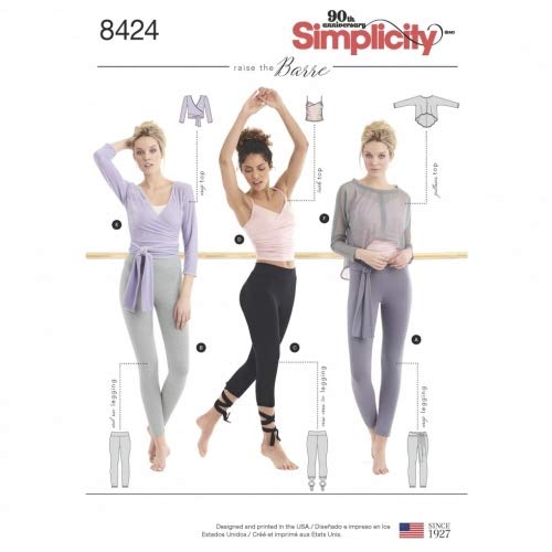 Simplicity Damen Schnittmuster 8424 Strickleggings & Tops von Simplicity