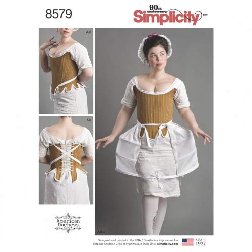 Simplicity Schnittmuster 8579 Korsetts / Kostüme R5 (42-46-48-50-52) von UNGROL