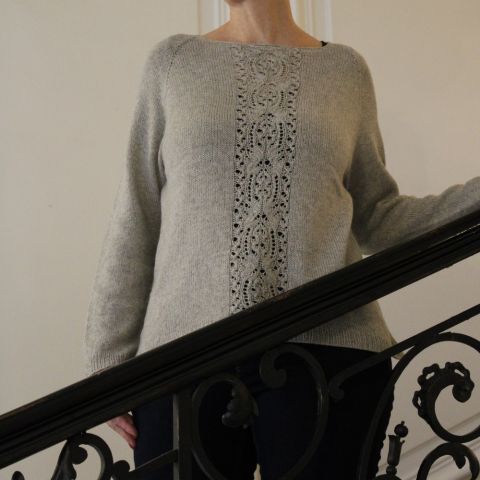 Strickanleitung ''Karlsbad'' Pullover mit schönem Lace Muster