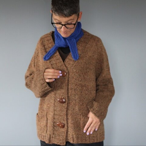 Strickanleitung ''Proof'' RVO Jacke oversize mit 2 Taschen