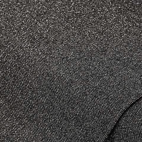 Strickstoff mit silbernem Glitzer, schwarz/silber