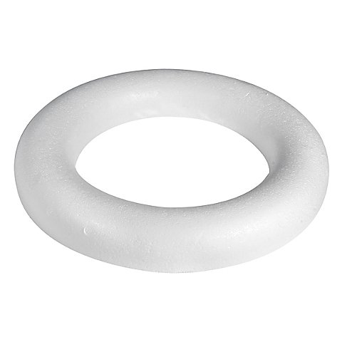 Styropor-Ring, Rückseite flach, 30 cm Ø