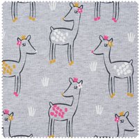 Sweat-Stoff "Deer" von Grau