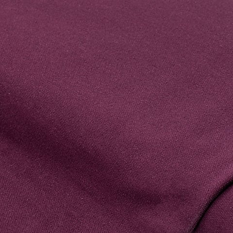 Sweatstoff "Basic" mit gerauter Innenseite, aubergine