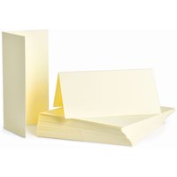 Tischkarten "8 x 8 cm", 50 Stück - Creme von Craft UK Limited