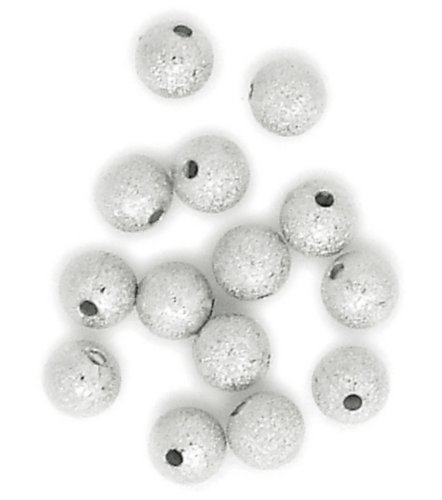 USA Produkt - Blue Moon Frosting Metallperlen-Stardust Silber 8mm 24/Pkg von Blue Moon Beads