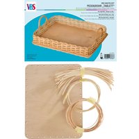 VBS Bastelset Peddigrohr "Tablett" von Beige