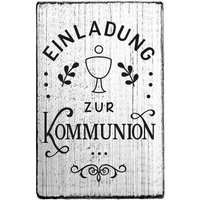 SALE - Vintage Stempel "Einladung zur Kommunion"