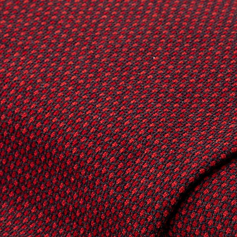 Woll-Tweed "Eckig", rot-color