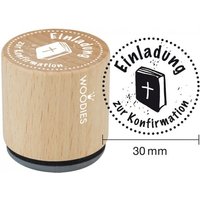 Woodies Stempel - Einladung zur Konfirmation W14006