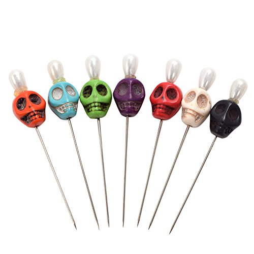 BLESSUME 7 Kerze Voodoo Puppe Ritual Nadeln Schädel Oben (Multicolor) von BLESSUME