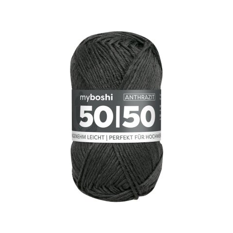 myboshi 5050 Merino-Mix exklusiv Anthrazit